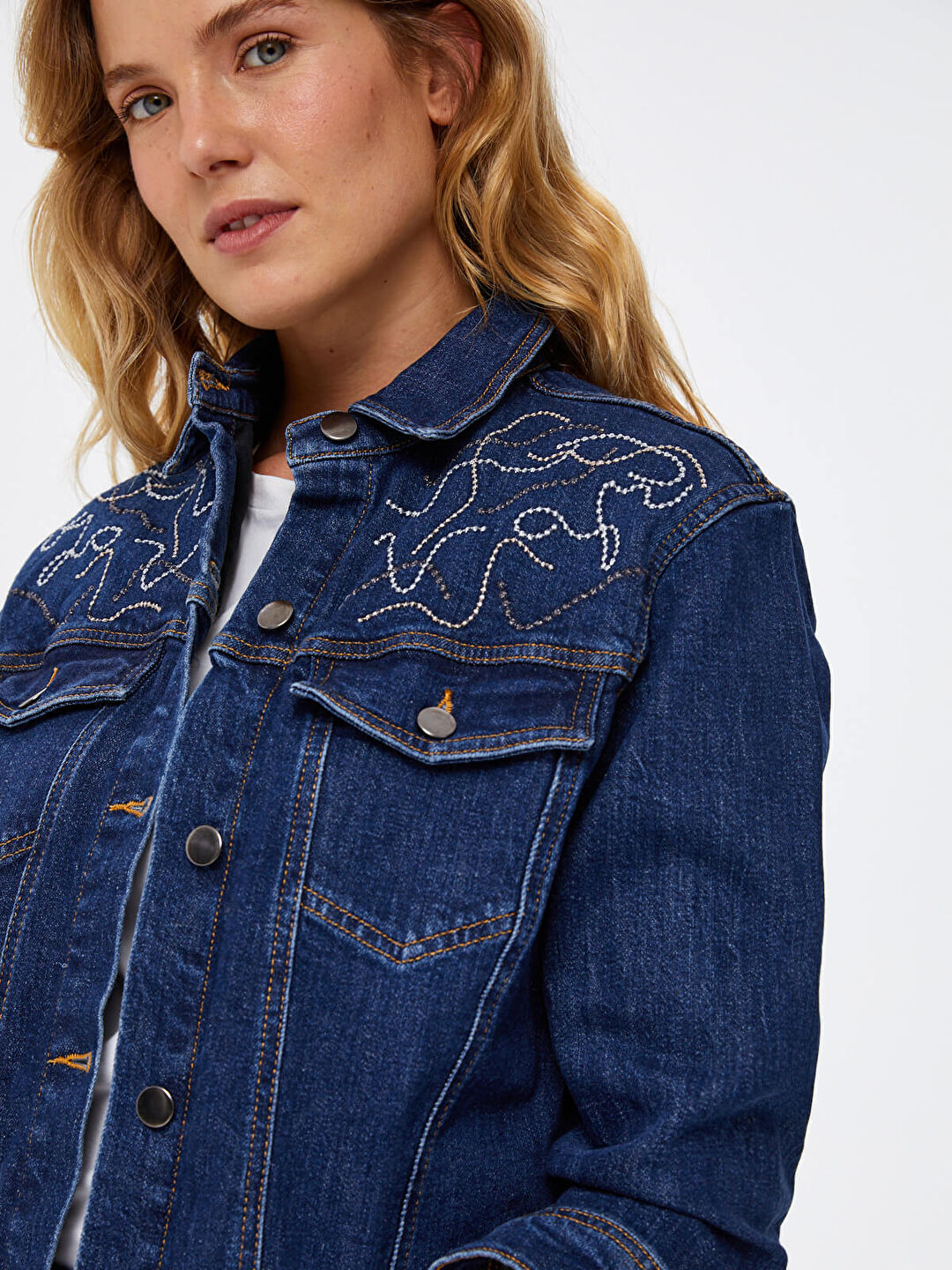 Séfr Palak Denim Shirt - Soft Indigo Blue | Garmentory