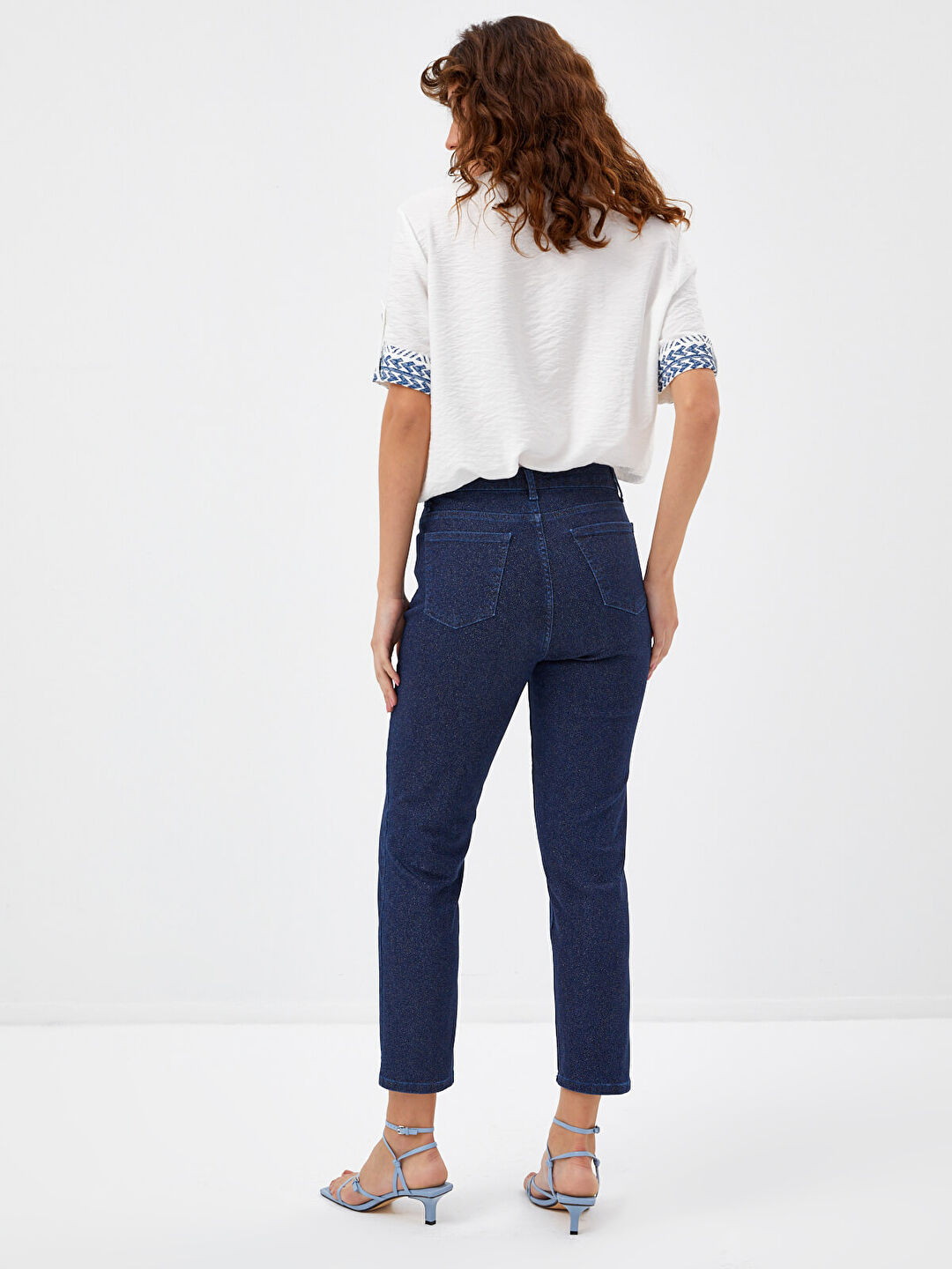 Simli Slım Fit Jean Pantolon 68475