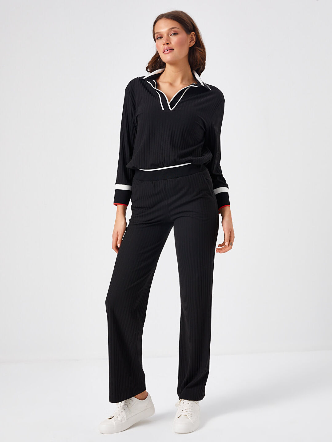 Straight Fit Örme Pantolon 68520
