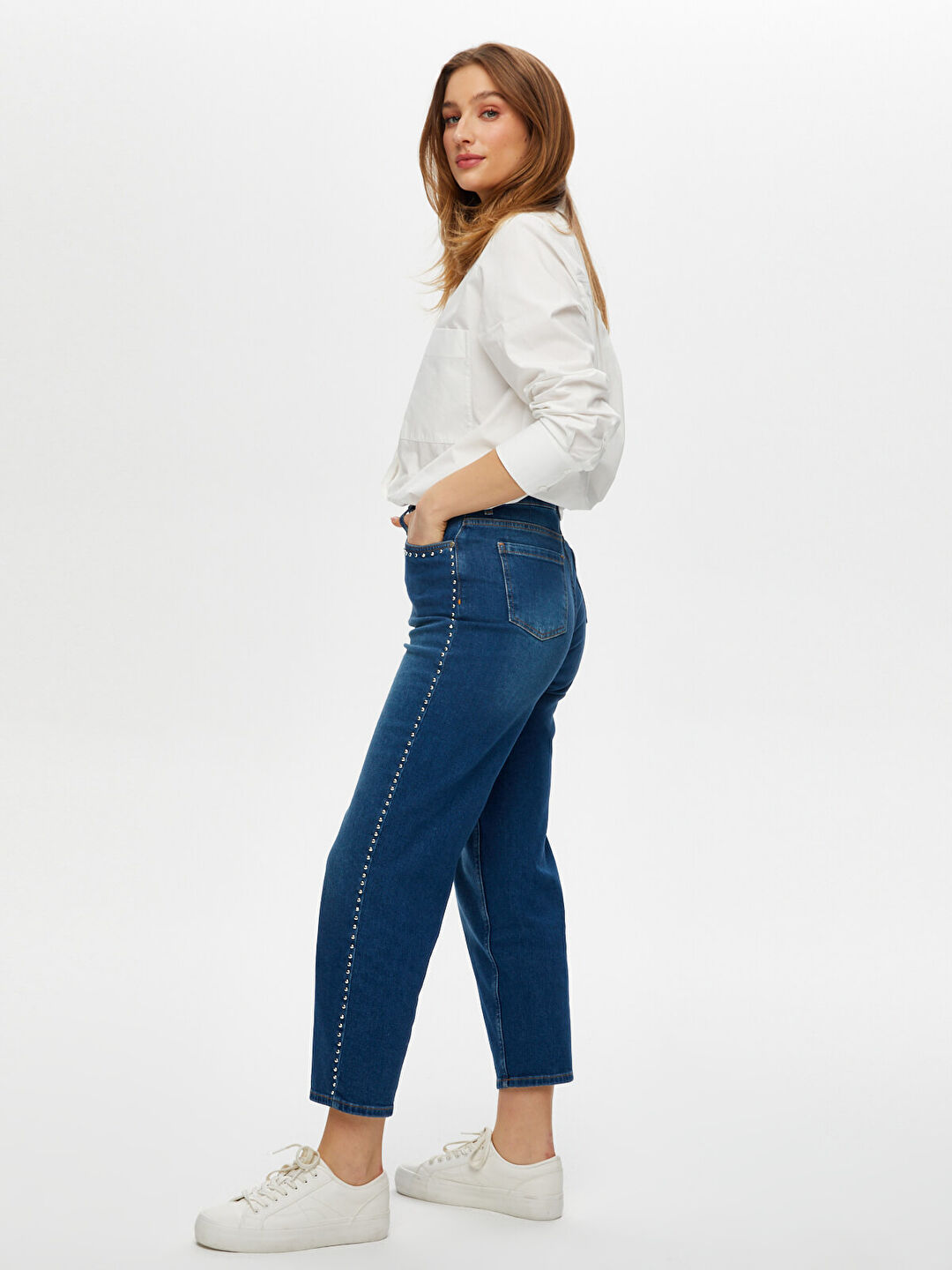 Trok Taş Detaylı Straıght Fit Jean Pantolon S25JPN006