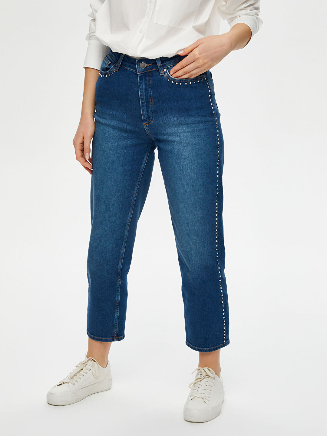 Trok Taş Detaylı Straıght Fit Jean Pantolon S25JPN006