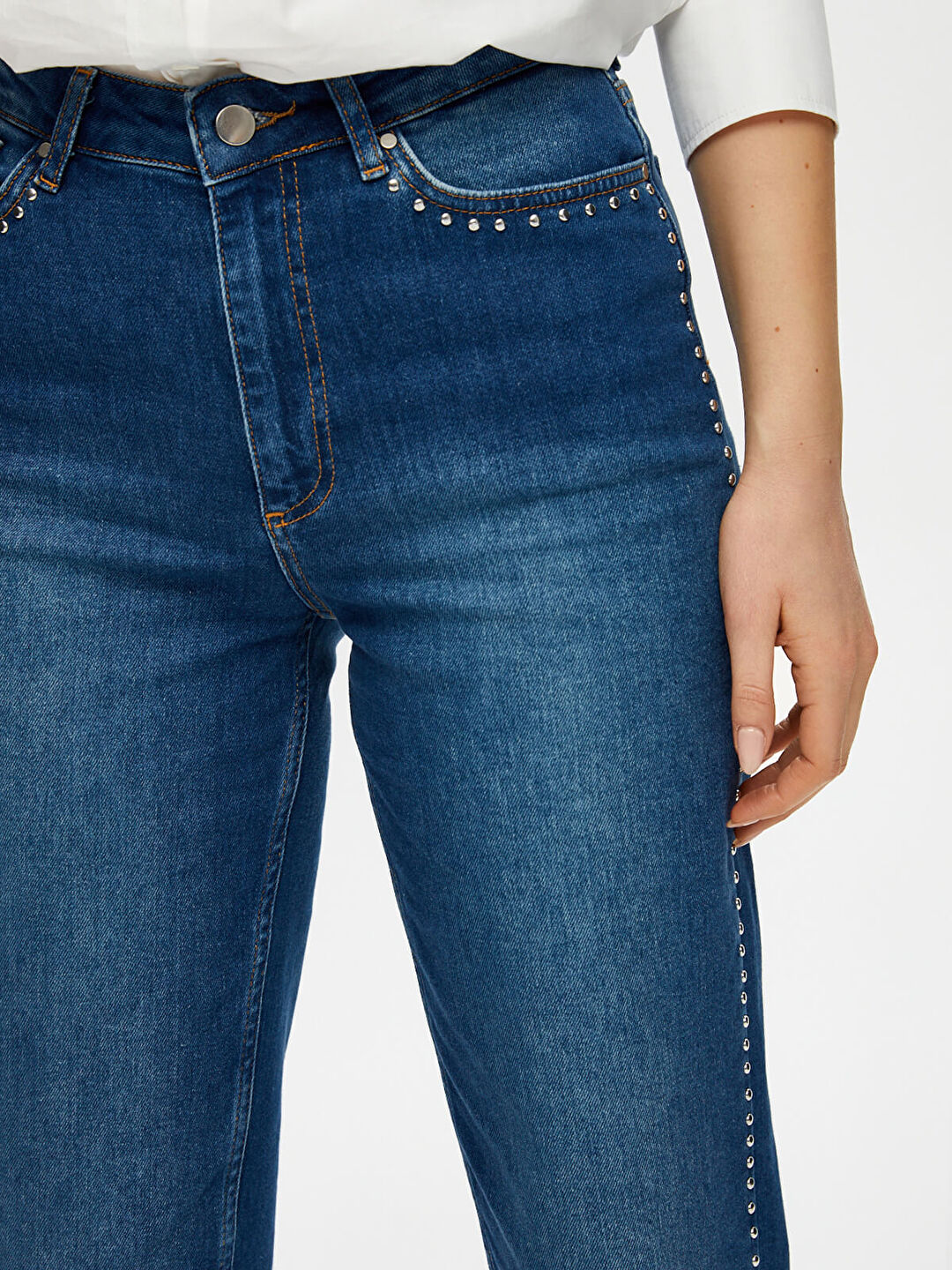 Trok Taş Detaylı Straıght Fit Jean Pantolon S25JPN006