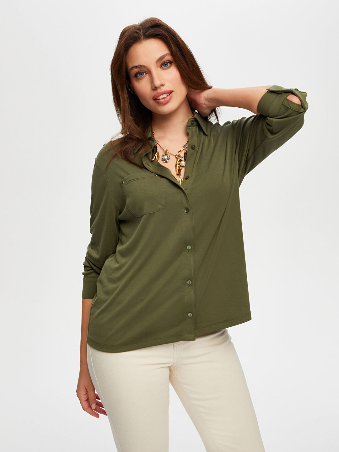 Modallı Örme Tunik S25TNK009